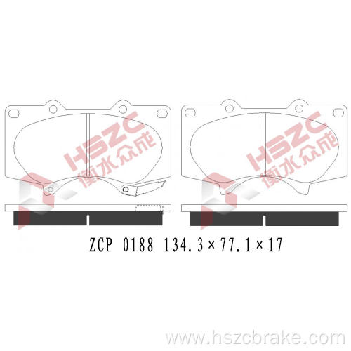 FMSI D976 car ceramic brake pad for Toyota